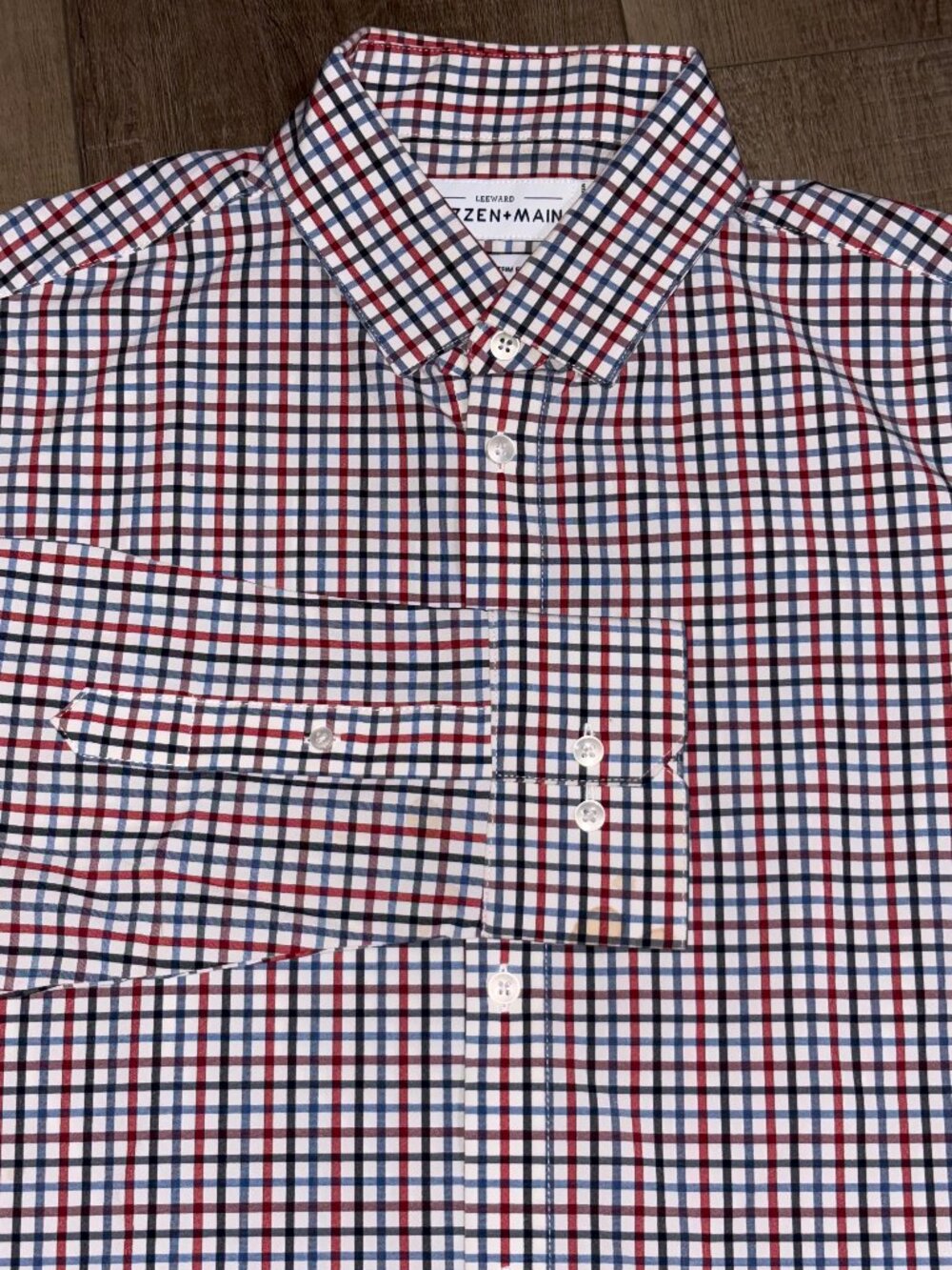 MIZZEN +MAIN Leeward Performance Shirt Men's Large Check